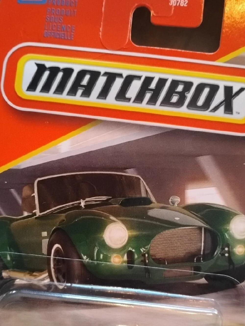 Mattel Matchbox Metallic Green Convertible Roadster Shelby Cobra 427
